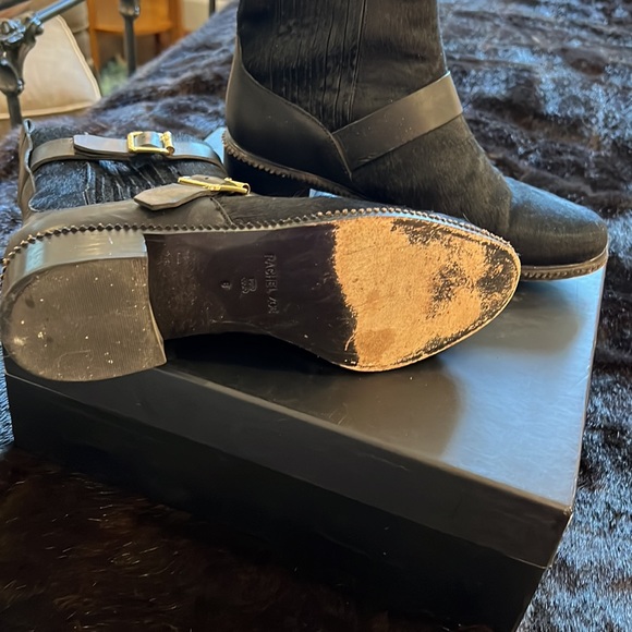 HP🎉🥰 Rachel Zoe calf hair biker boots. Real leather / hair. Gently worn. Sz 8. - Picture 11 of 14